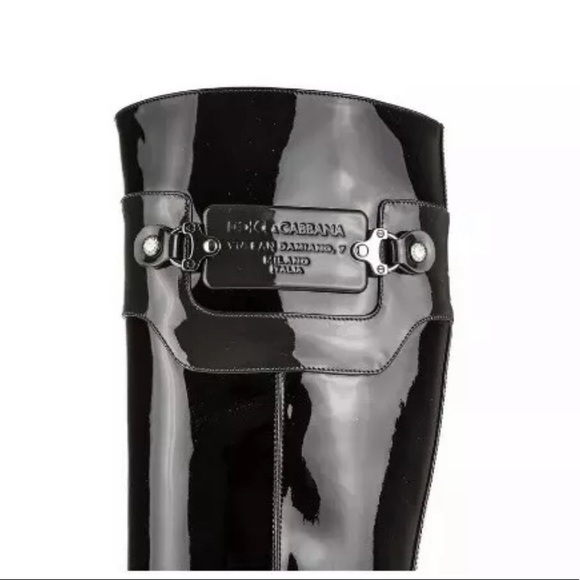 D&G Leather Boots 🔥❗️NEW ❗️A SHOW  STOPPER 🔥Limit Edit 37.5 RETAIL$2500🔥GorG - Picture 7 of 11